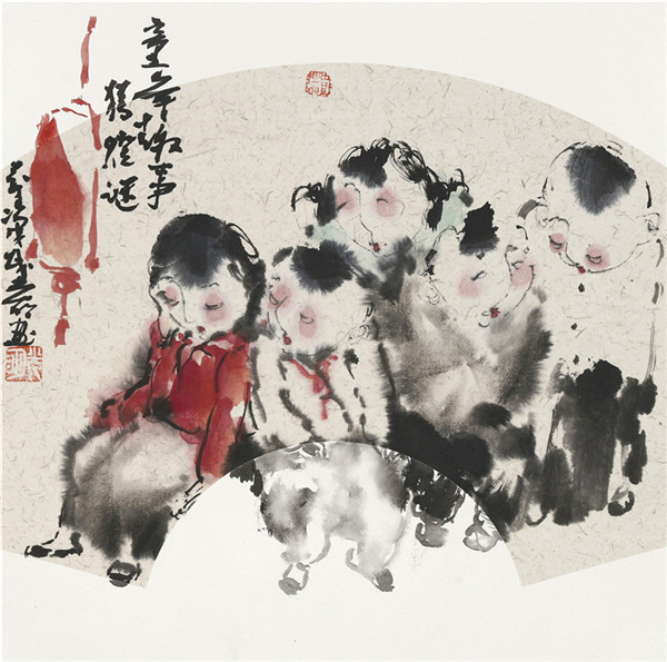 王光明 猜灯谜   30×30cm 2018年.jpg