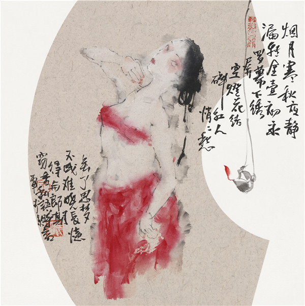 王光明 窗下私语时 30×30cm 2018年.jpg