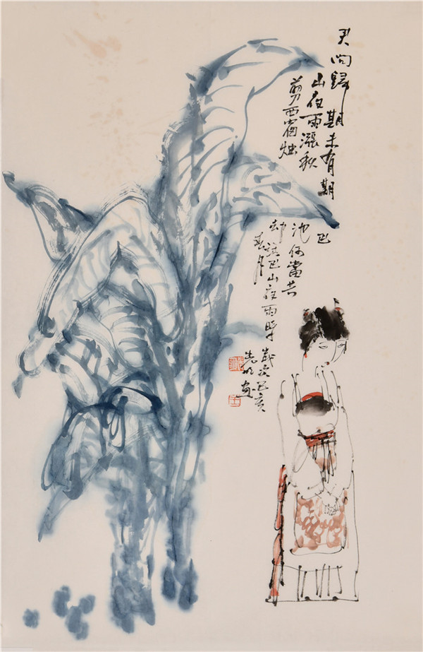 王光明 君问归期未有期 68×46cm  2019年 △.jpg